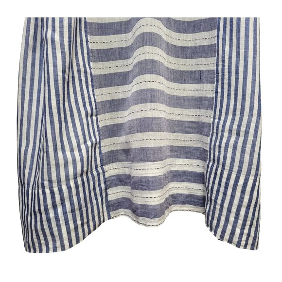 INJIRI Amber Dress Striped Patchwork Plaid Midi - Picture 13 of 17